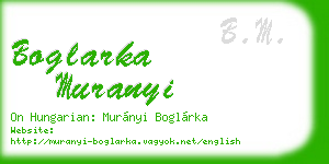 boglarka muranyi business card